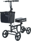 Black Steerable Knee Walker Medical Scooter H58889