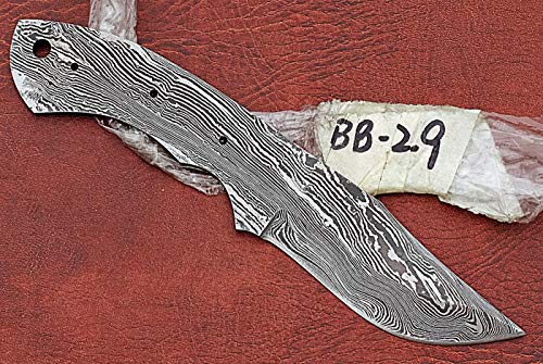 7.75 Inch Damascus Steel Skinning Knife Blade L843957