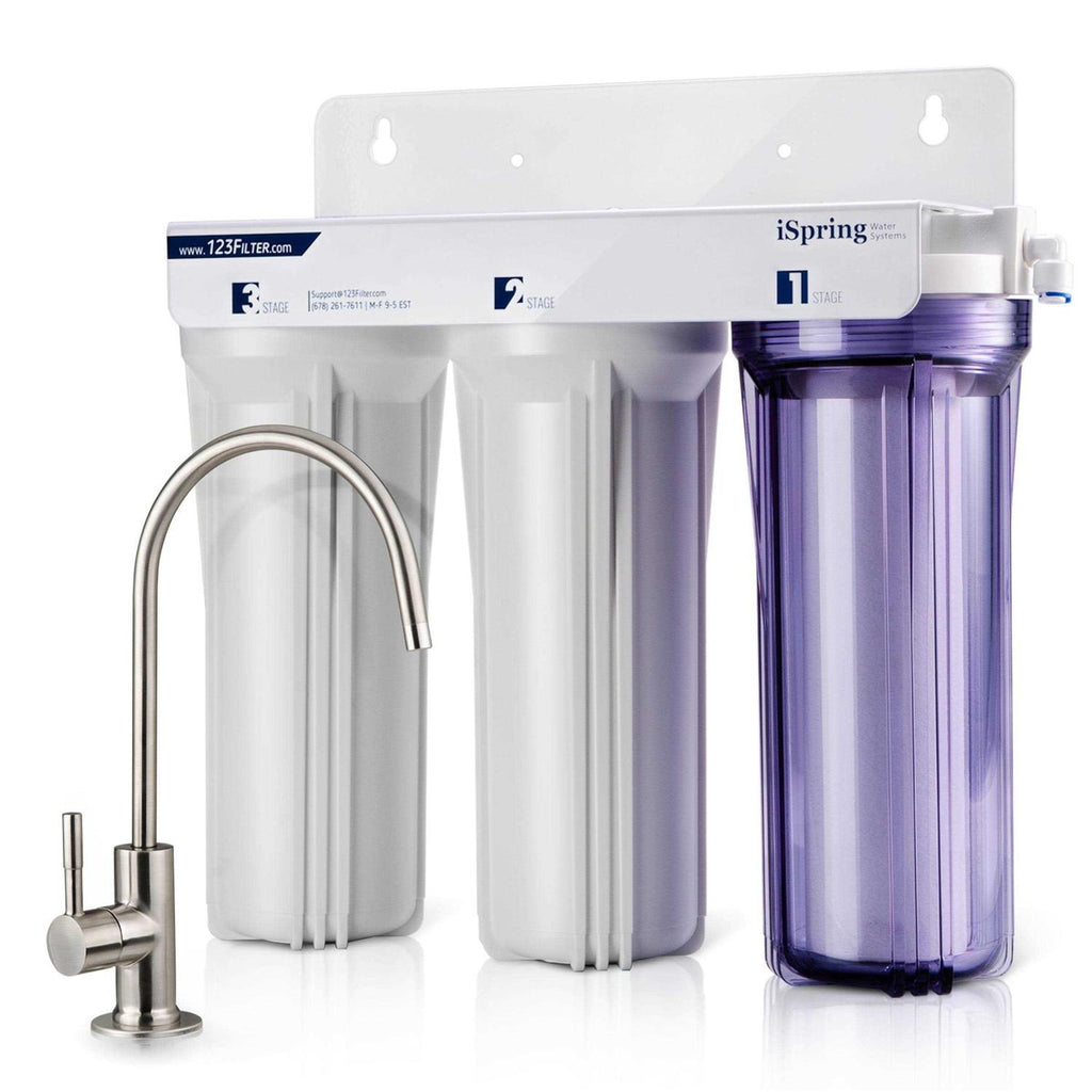 3-Stage Under Sink Tankless Drinking Water Filtration System F9395