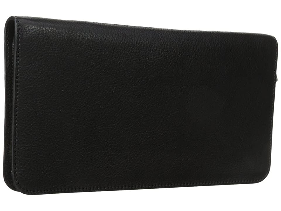 Black Leather Passport Case T107145