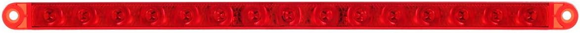 2Pcs 12" 15 LED Red Trailer Truck Identification Light Bar T964