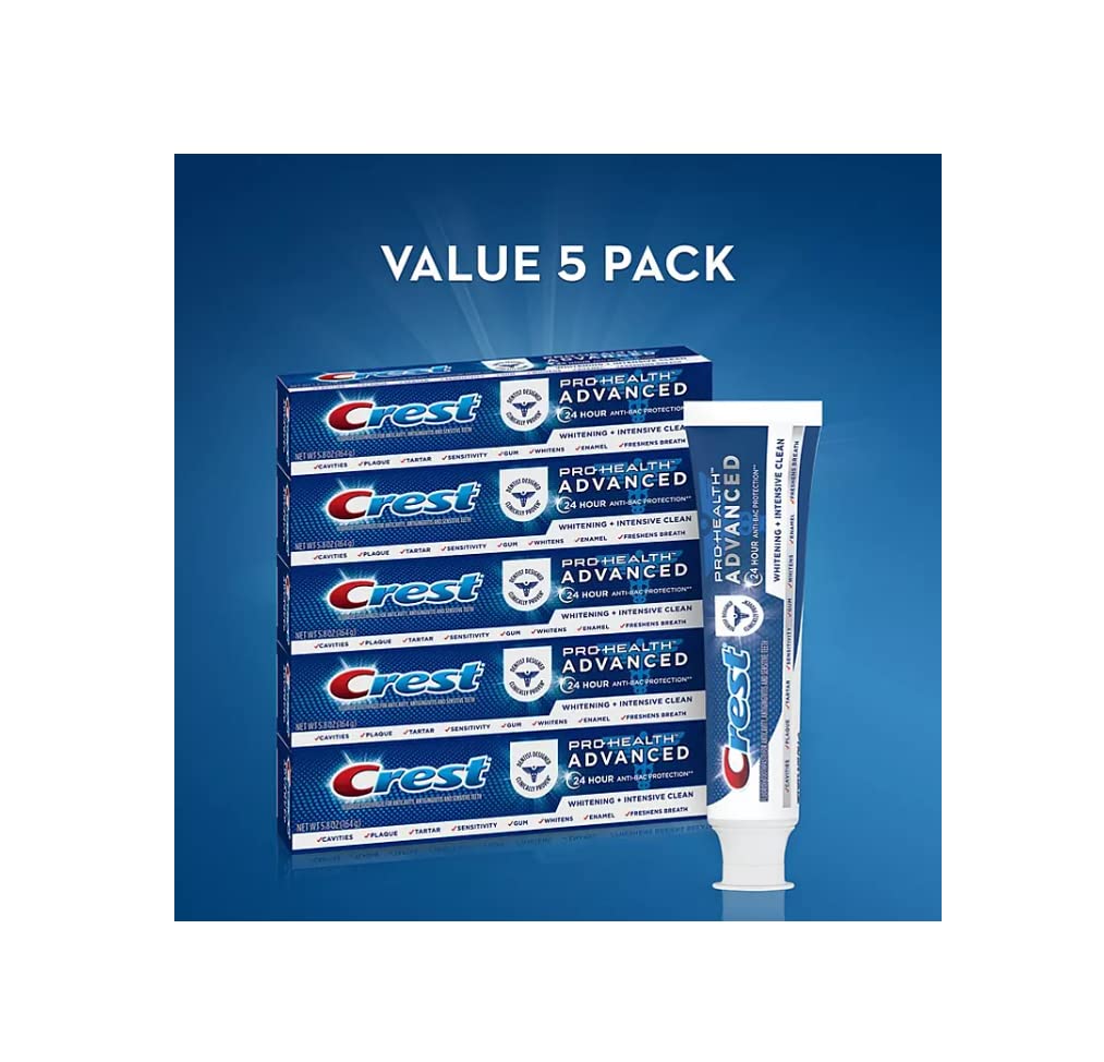 5.8 oz. 5 pk. Advanced White Toothpaste B68924
