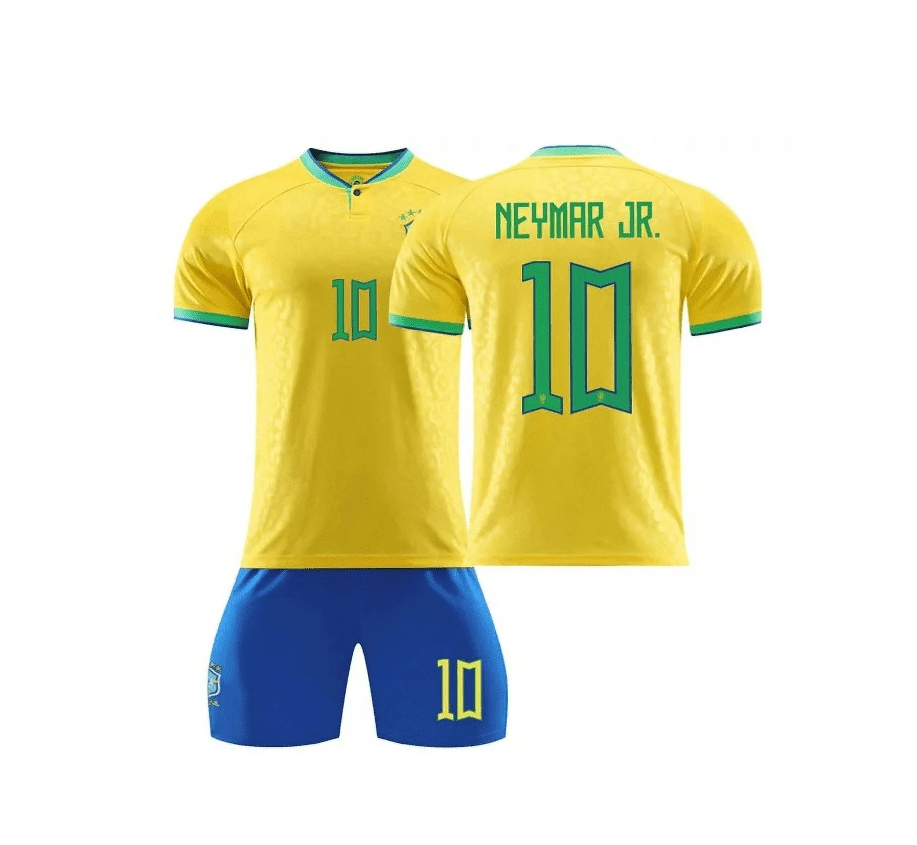 Brazil Neymar 10 Soccer Fan World Cup Jersey Shorts C86985