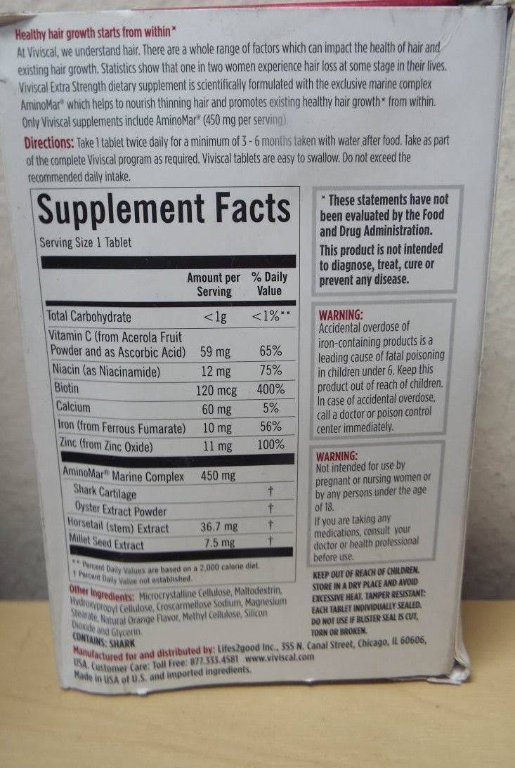 180 Tablets Hair Growth Program K233564