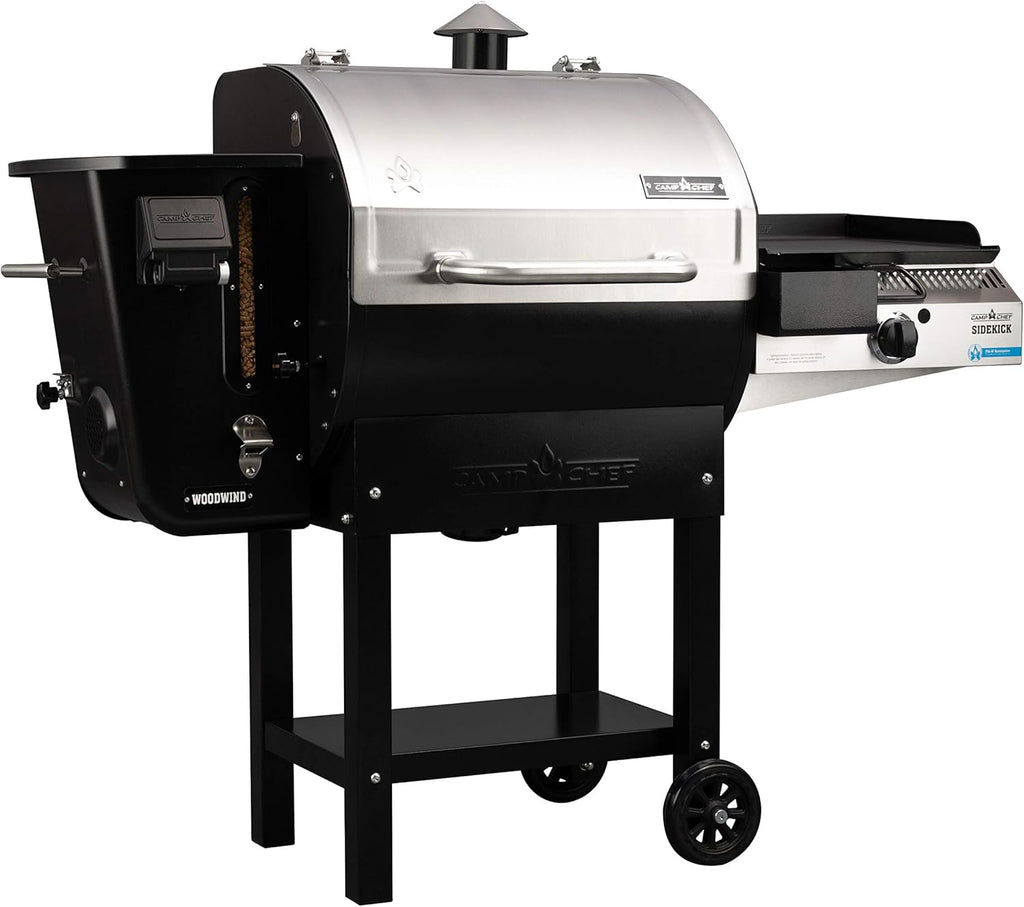 24 in. WIFI Woodwind Pellet Grill & Smoker with Sidekick T6411