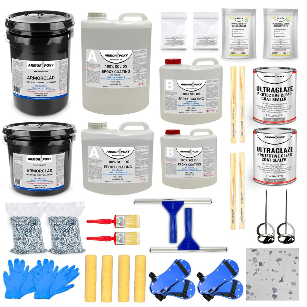 28-Pc 2 Part LT Gray Epoxy Coating Kit A856