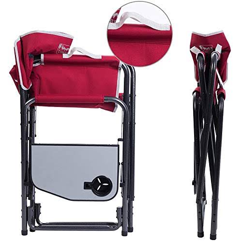 Folding Aluminum Camping Chair with Side Table S57881