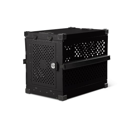 Gray 40" Collapsible Aluminum Dog Crate K478