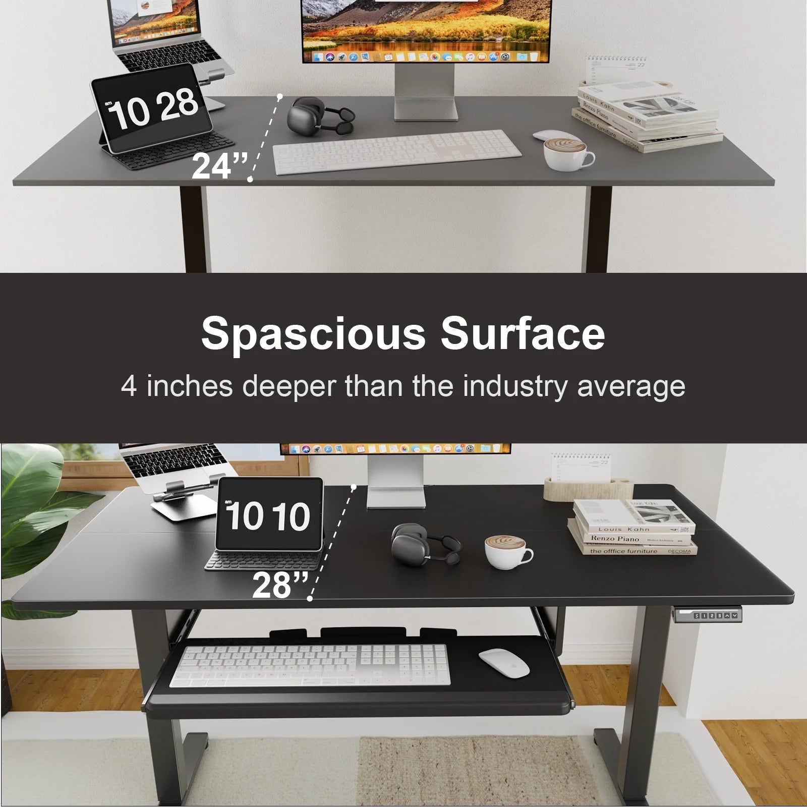 55 x 28 inches Height Adjustable Electric Standing Desk A315730