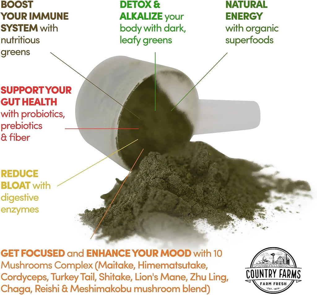 50 Organic Super Foods Drink Mix, 20 Servings, 10.6 Oz, 2 Packs R42945