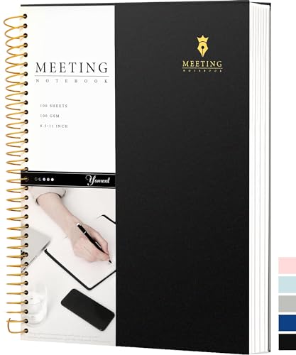 Pink Hardcover Leather Meeting Notebook J67774