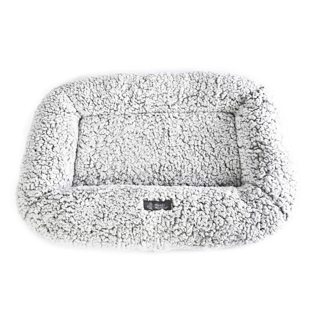 Plush Sherpa Bolstered Crate Mat Dog Cat Bed B234660