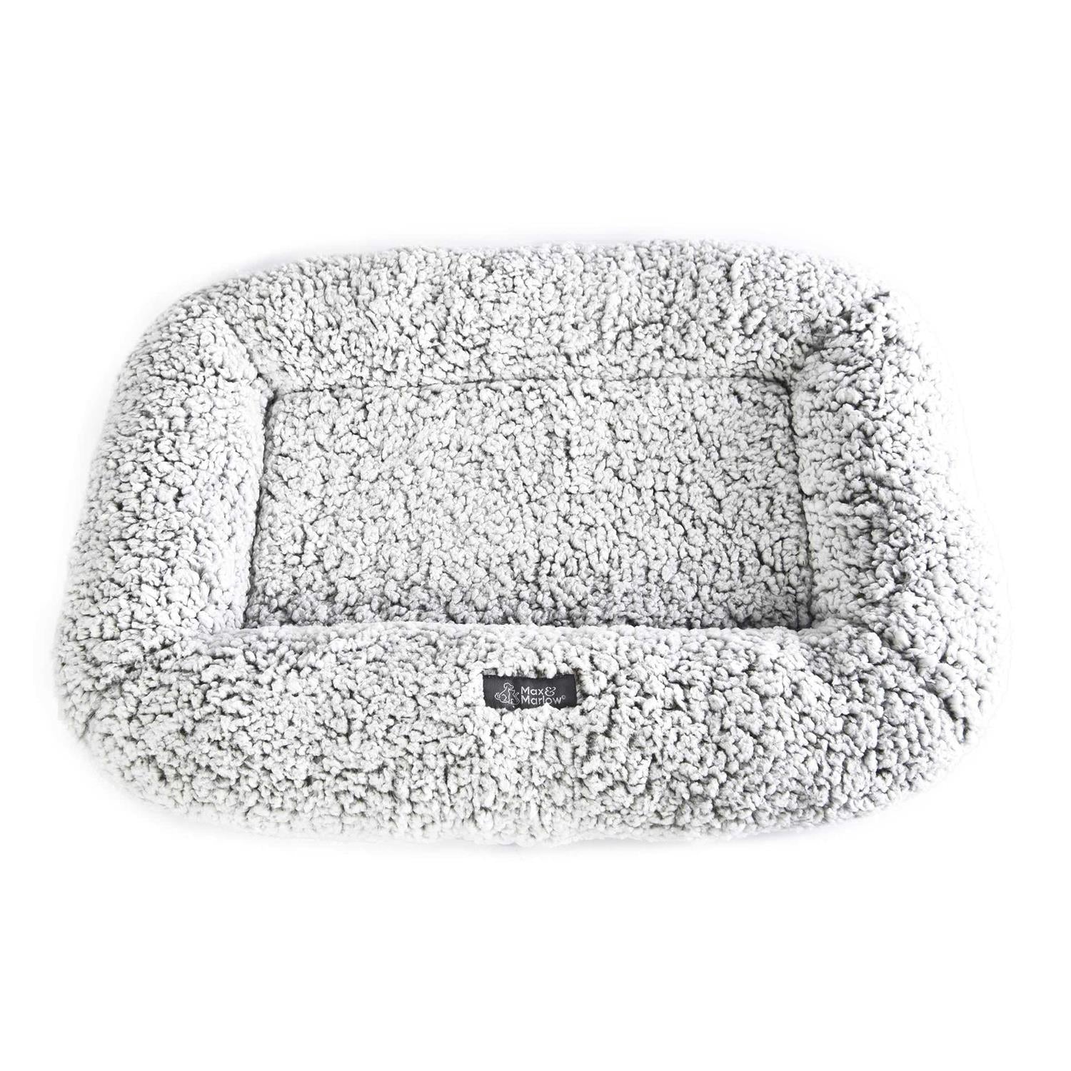 Plush Sherpa Bolstered Crate Mat Dog Cat Bed B234660