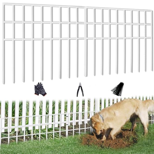 42.5ft(L) x 13in(H) 30 Panels No Dig Rustproof Garden Fence D6795