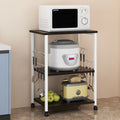 3-Tier Rolling Kitchen Cart with Microwave Stand Q384203
