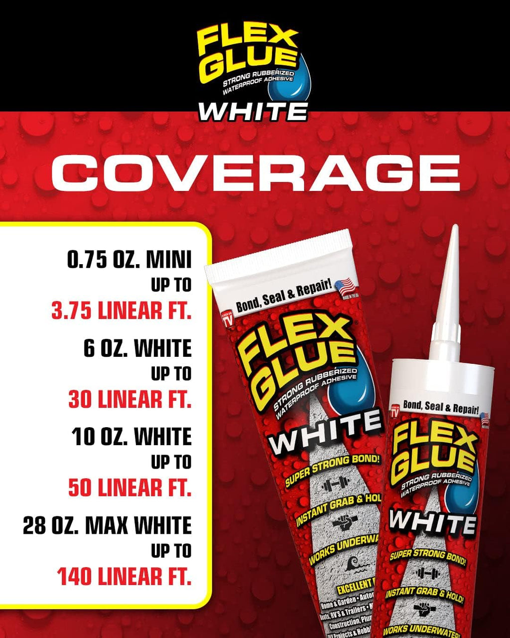 White 28 oz Flex Glue MAX C8294