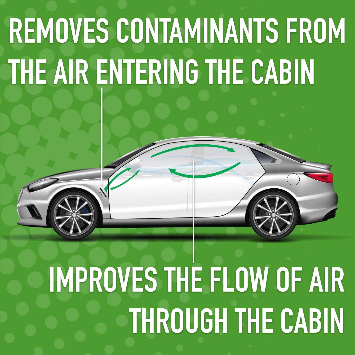 High Efficiency Cabin Air Filter with Baking Soda U395683