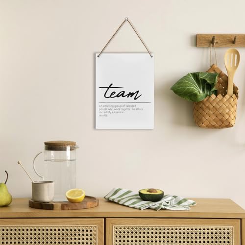 Office Motivational Wood Hanging Sign 8x10 Inch K1251