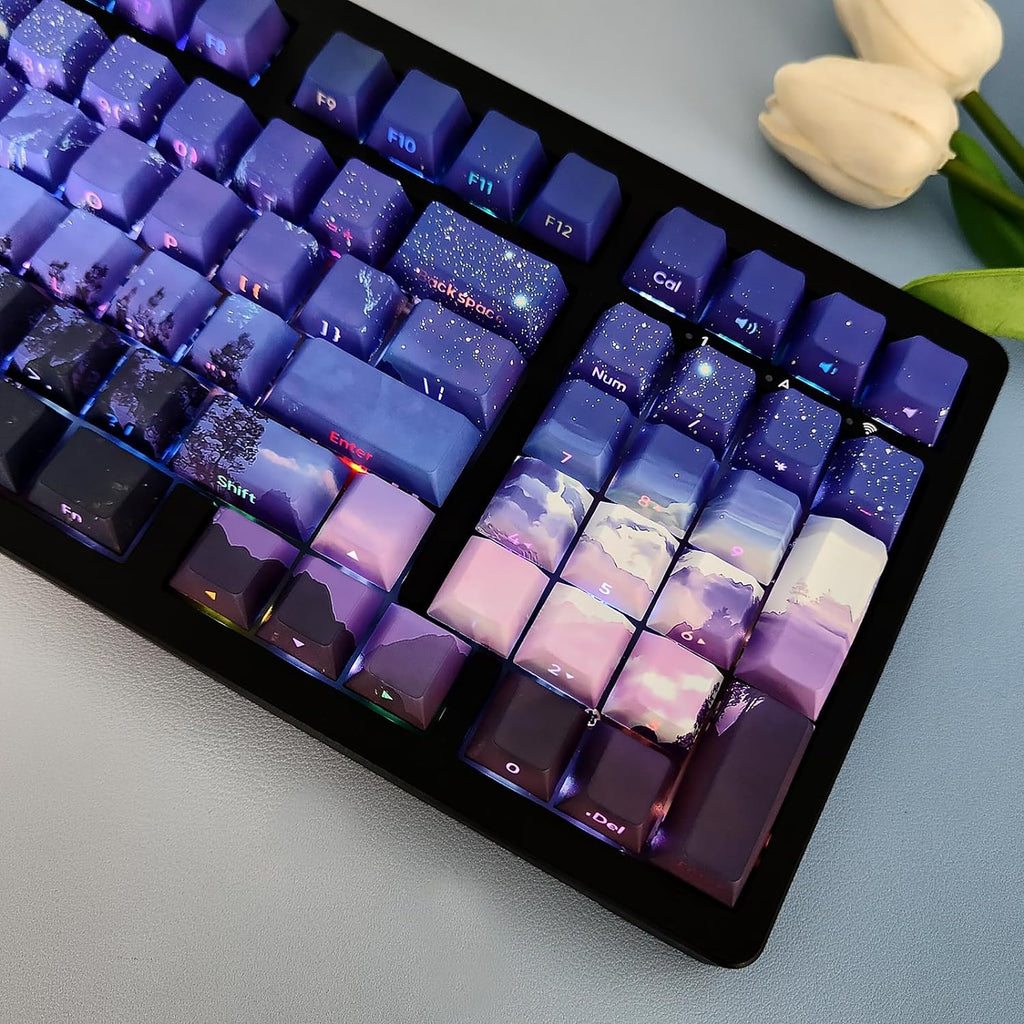 Side Printed Double Shot Cherry Profile Keycap Set O411362