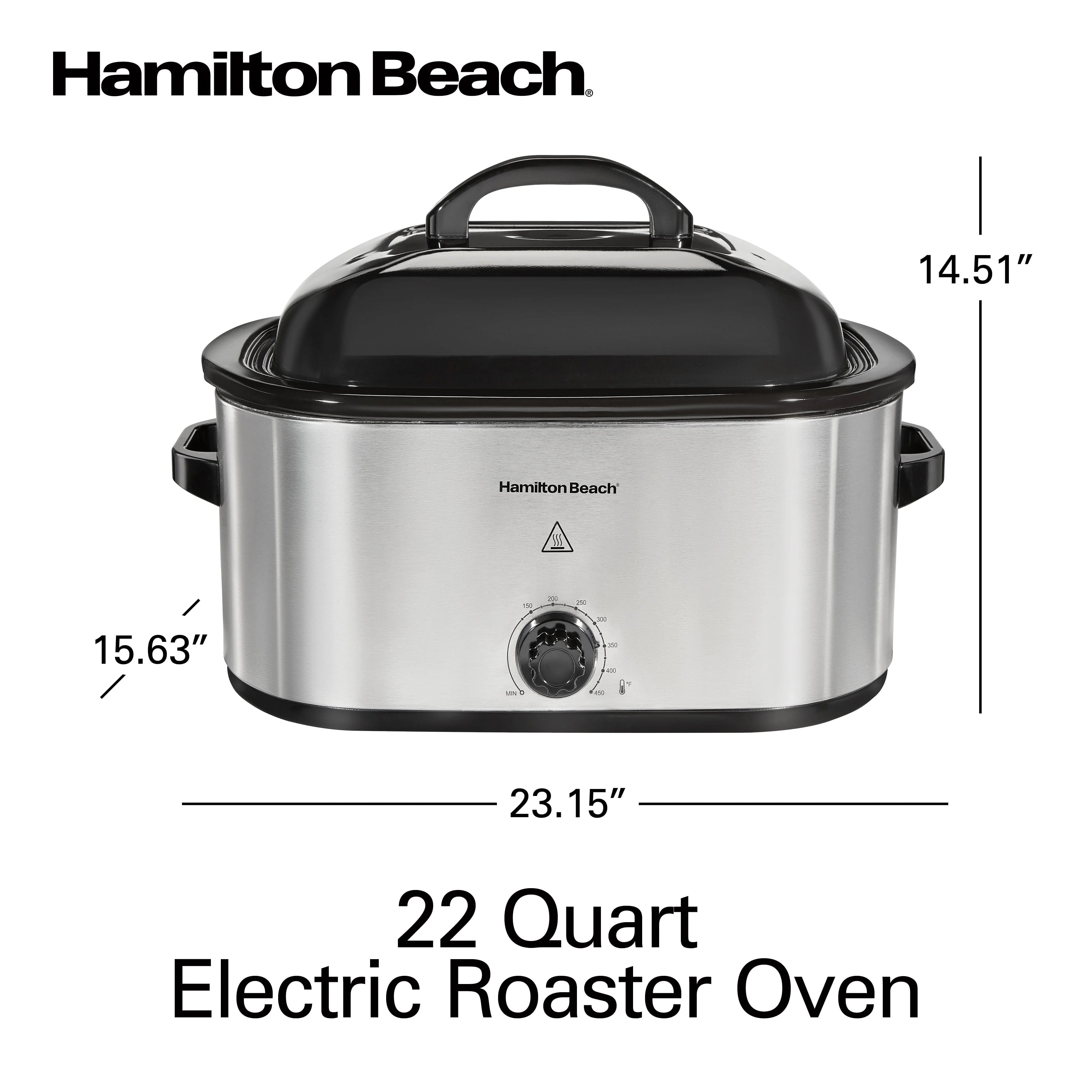 22 Quarts Stainless Steel Electric Roaster Oven Z25632