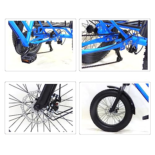 24 inch 7 Speed Fat Tire 3 Wheel Adult Tricycle with Large Basket P203