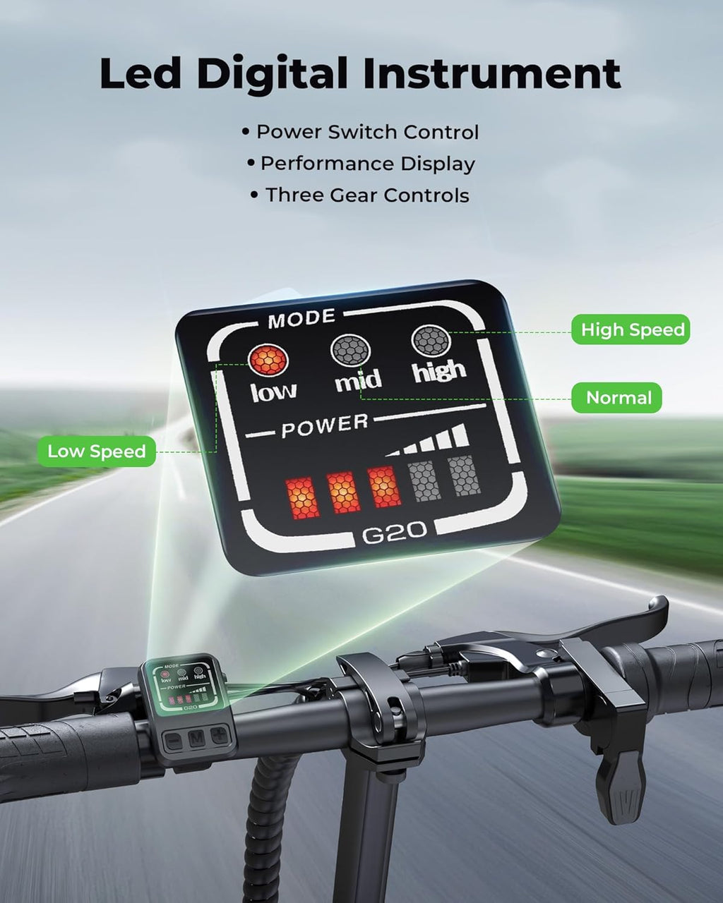 16" Foldable Electric Bike, 500W, 19 MPH, 45 Miles L9144