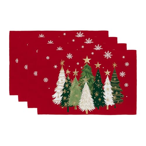 Christmas Placemats Set of 4 Green J4058