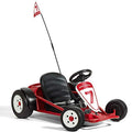 36V Battery-Powered Kids Electric Go-Kart with Adjustable Seat, Rubber Wheels, Grey F768616