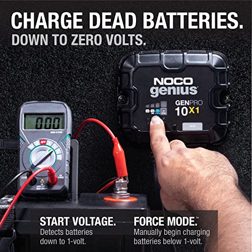 1-Bank 10A 12V Waterproof Marine Battery Charger T946767
