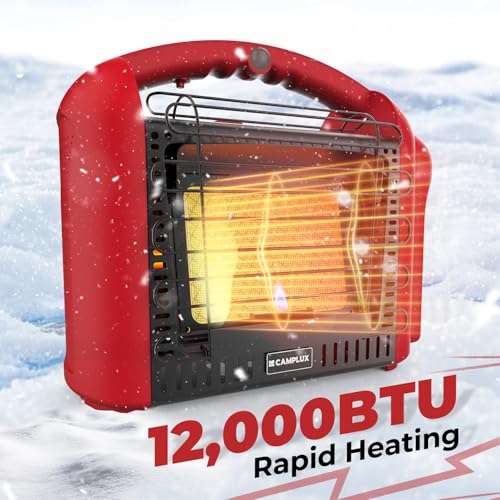 Red 12000 BTU Portable Propane Heater W978