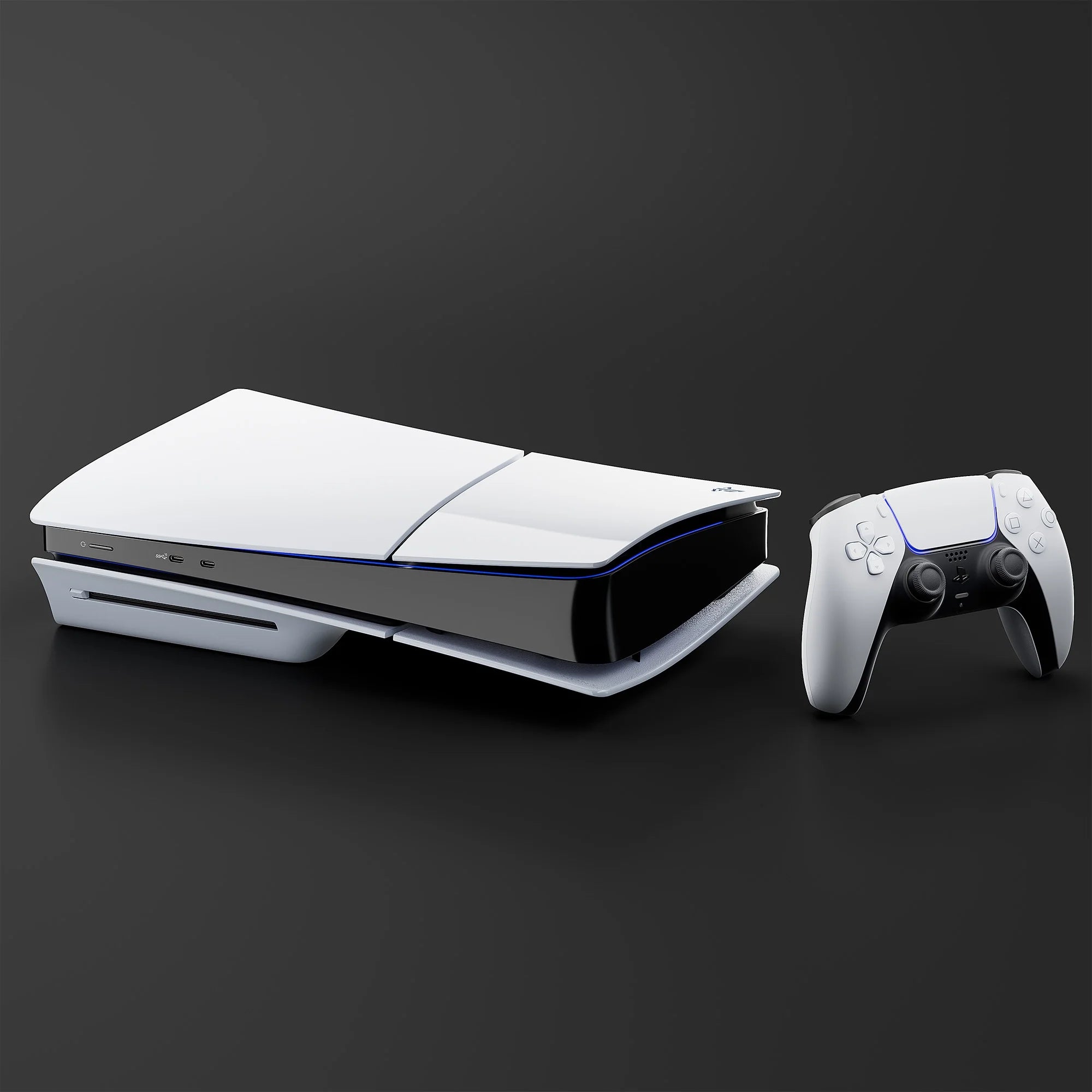 White 2TB SSD PS5 Gaming Console with Two Controllers K311794