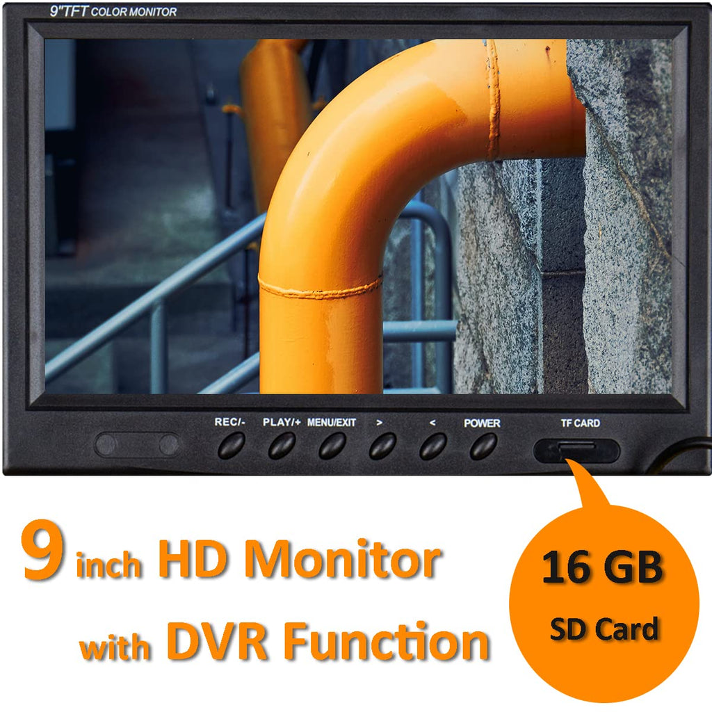 9" LCD Screen Pipe Inspection Camera with 16GB Card B295