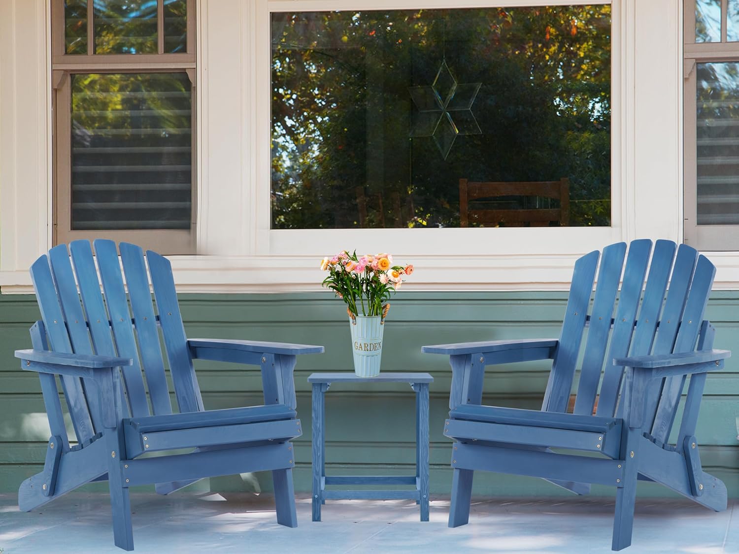 Oversize Wooden Outdoor Folding Adirondack Chair Y2996