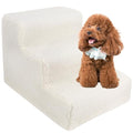 Non-Slip 3 Steps Foldable Plastic Pet Stairs with Washable Carpet W33120