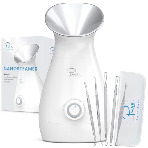 Teal Nano Ionic Facial Steamer with Stainless Steel Skin Kit U5353