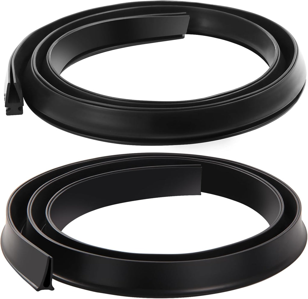 2-Piece Set Vinyl and Metal Door Sweep Assembly E127
