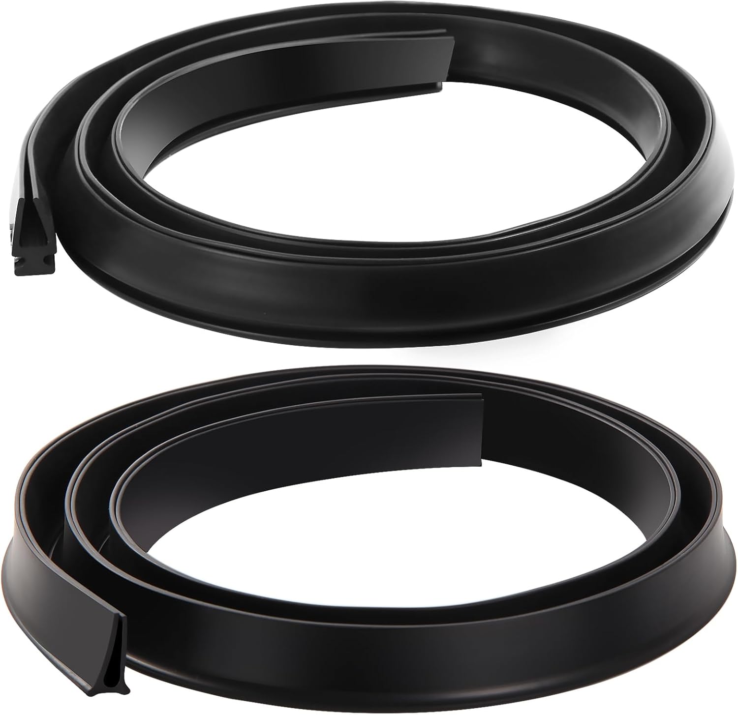 2-Piece Set Vinyl and Metal Door Sweep Assembly E127