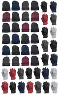 48 Pack Winter Thermal Beanies Skull Caps Thermal Gloves W977