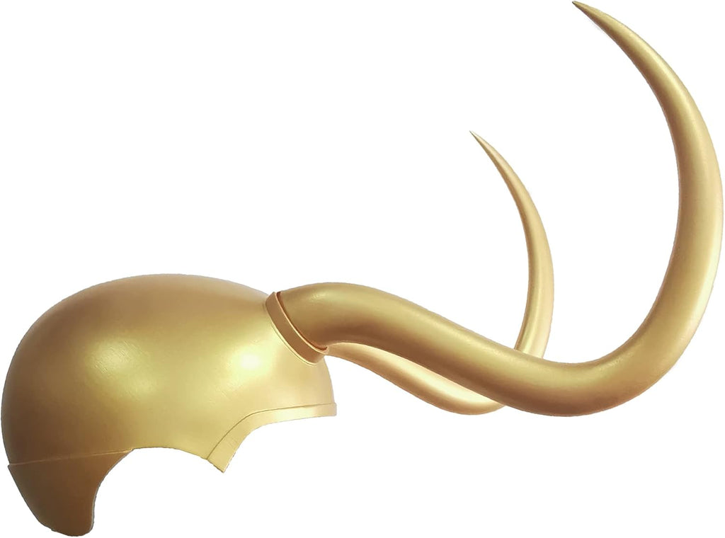 Gold Latex Crown Horn Helmet Mask W856090