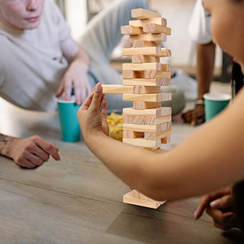 54pcs Wooden Tumbling Tower Game with Carry Case J342946