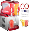 6 L x 2 Tanks 700W 110V Stainless Steel Slushy Machine T82619