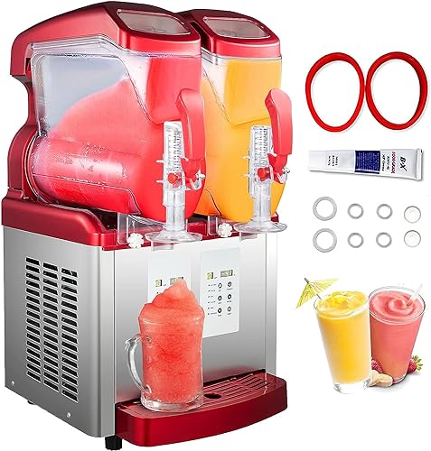 6 L x 2 Tanks 700W 110V Stainless Steel Slushy Machine T82619