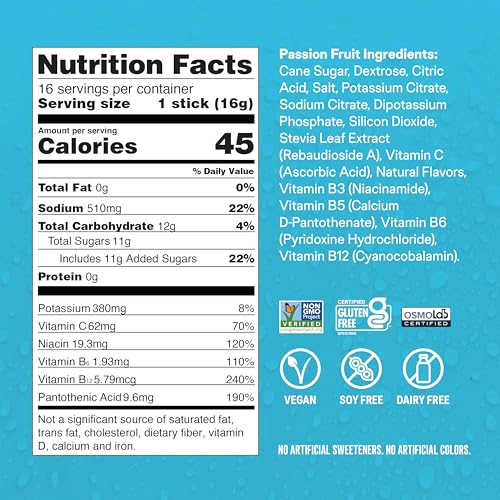 Lemon Lime Electrolyte Powder Drink Mix, 16 Servings E792654