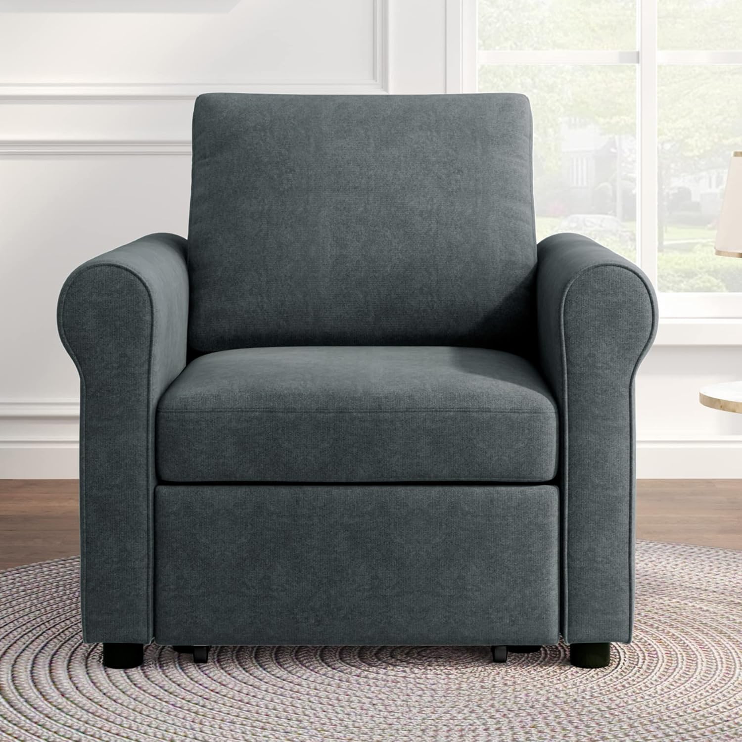 Deep Blue 3-in-1 Convertible Sofa Bed Chair Z641074