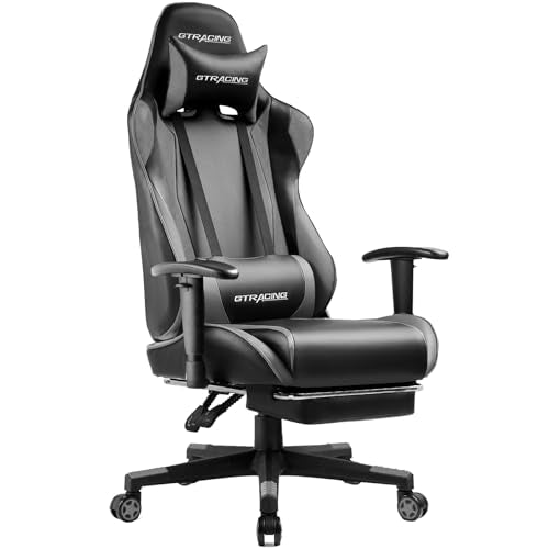 Blue Gaming Chair with Footrest U403530