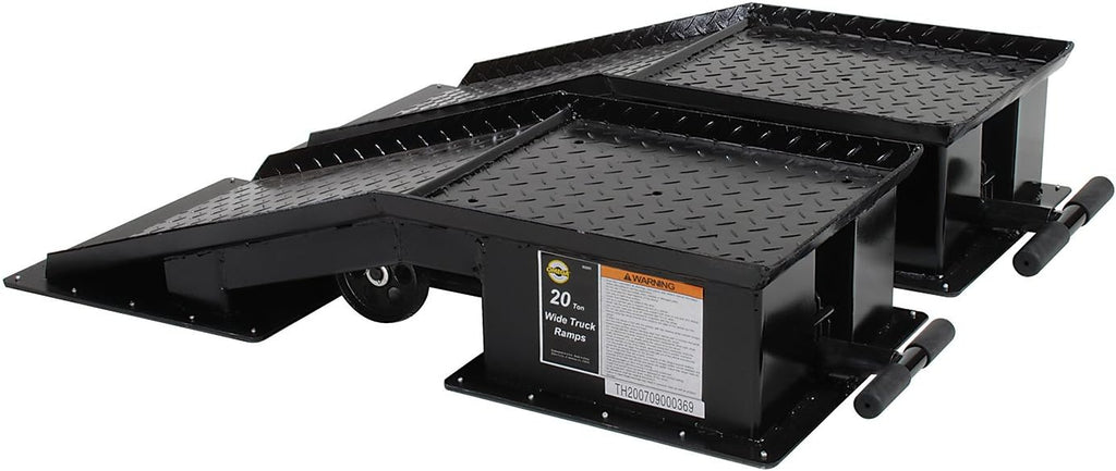 Black Wide Truck Ramp - 20 Ton Capacity A1171