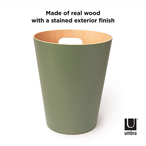 Natural 2 Gallon Wooden Trash Can B88360