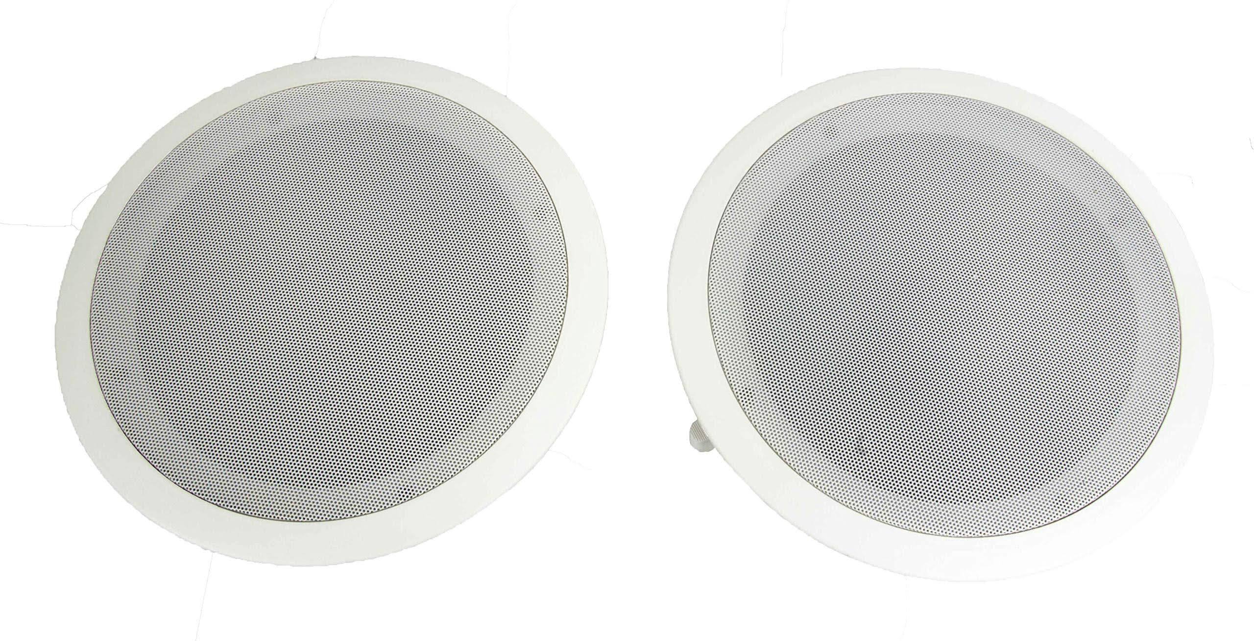 8x22 1000W Round Wall and Ceiling Speakers 2 Pair K238