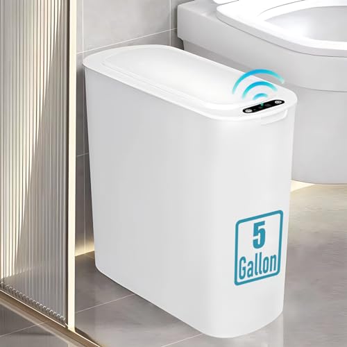 Black Motion Sensor Trash Can with Lid G6663