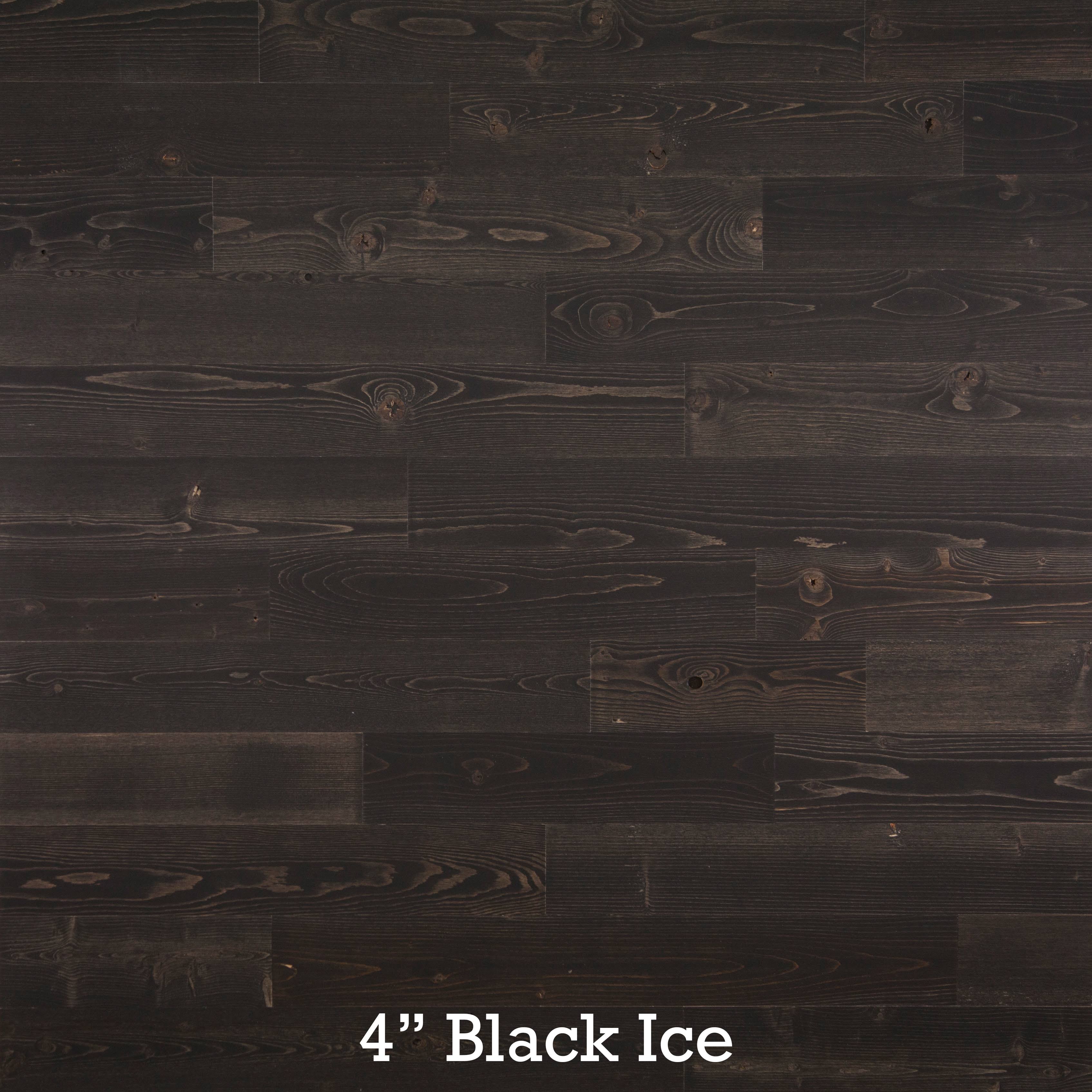 Peel and Stick Reclaimed Black Ice Wood Planks Z954370